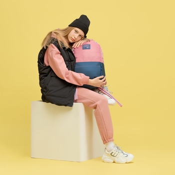 Рюкзак Yes T-122 Sense, синий с розовым (552527) - Pampik - 6