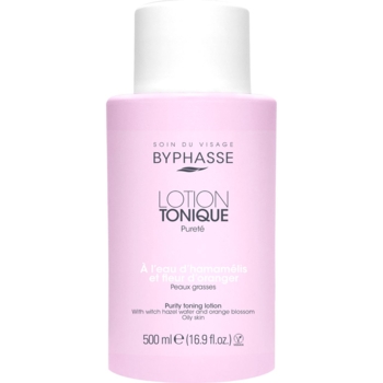 Тонізуючий лосьйон з гамамелісом та квітами апельсина Byphasse, для жирної шкіри, 500 мл - Pampik