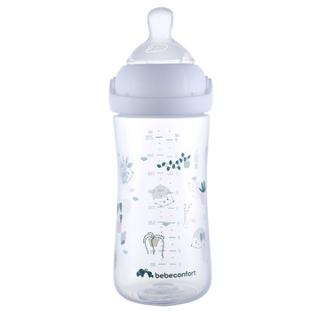 Бутылочка для кормления Bebe Confort Emotion Physio Urban Garden, 270 мл, белая (3102209120) - Pampik