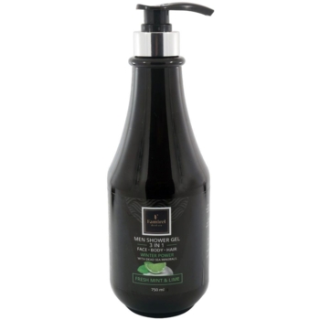 Шампунь-гель для душа Famirel Winter Power Fresh Mint & Lime 3 в 1 с минералами Мертвого моря, 750 мл - Pampik