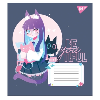 Набір зошитів Yes BeYouTiful, в косу лінію, 12 аркушів, 25 шт. (766557) - Pampik - 5