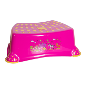 Підставка-табурет Irak Plastik Step, рожевий (CM510) - Pampik