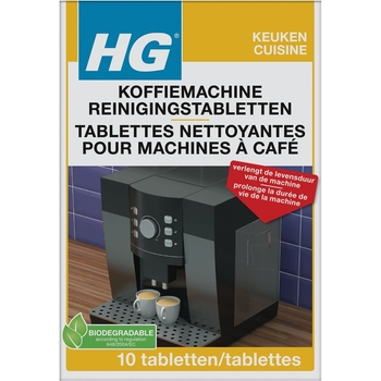 Таблетки для чищення кавомашини HG Koffiemachine Reinigings-Tabletten 10 шт. - Pampik
