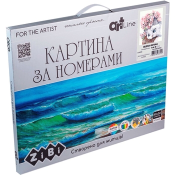 Картина за номерами ZiBi Art Line Кішечка-квіточка 40х50 см (ZB.64236) - Pampik - 2
