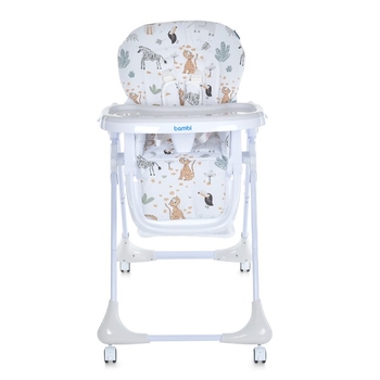 Стульчик для кормления Bambi M 3233 Zoo Beige (25989) - Pampik - 2