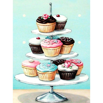 Алмазная мозаика Santi Мафины, 30х40 см (954359) - Pampik