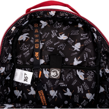 Рюкзак Yes T-127 Гусь, серый с красным (558963) - Pampik - 14