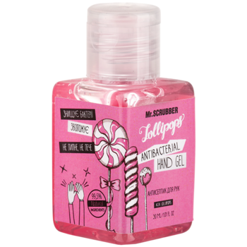 Антисептик для рук Mr.Scrubber Acai Lollipops, 30 мл - Pampik
