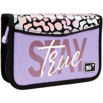 Пенал жесткий Yes HP-03 Stay True, 13х21х3 см, сиреневый (533409) - Pampik