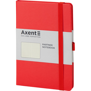 Книга записная Axent Partner A5- в точку 96 листов красная (8306-05-A) - Pampik - 2