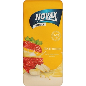 Туалетне мило Novax Aroma Полуниця 350 г (5 шт. х 70 г) - Pampik