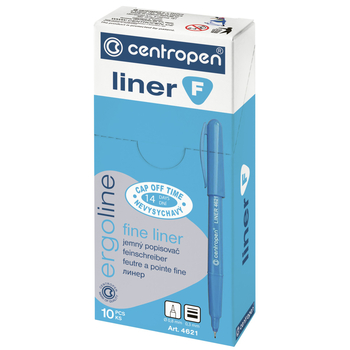 Лінер Centropen F Ergoline, 0.3 мм, чорний (4621/01) - Pampik - 2