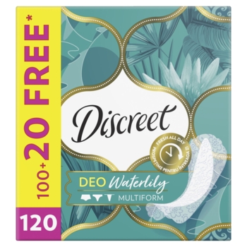 Щоденні прокладки Discreet Deo Waterlily, 120 шт. - Pampik - 2