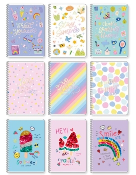 Тетрадь для записей Student Полоска,А5, в клеточку, спираль, 80 листов (A5-SC-080-6094K) - Pampik - 2