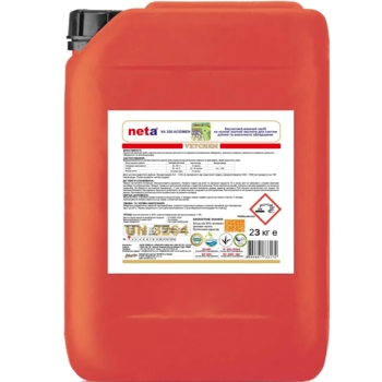 Рідкий кислотний миючий засіб Neta VA 250 для доїльного обладнання та молочних танків 23 кг - Pampik