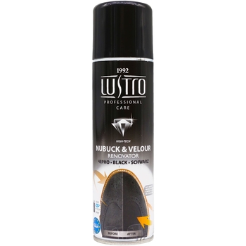 Спрей для відновлення замші та нубуку Lustro чорний 200 мл - Pampik