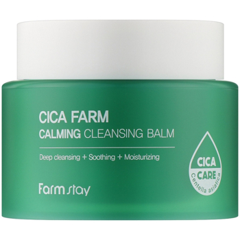 Очищающий бальзам FarmStay Cica Farm Calming Cleansing Balm, 95 мл - Pampik