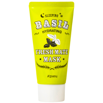Нічна маска для обличчя A'pieu Fresh Mate Basil Hydrating Sleeping Mask з екстрактом базиліку, 50 мл - Pampik