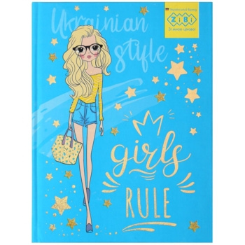 Блокнот ZiBi Patriot Fashion Kids Line А-6, в клітинку, 64 листи, блакитний (ZB.12751-14) - Pampik