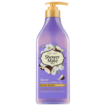 Гель для душу Shower Mate Body Wash Coconut&White Tea Кокос та Білий чай, 550 мл - Pampik