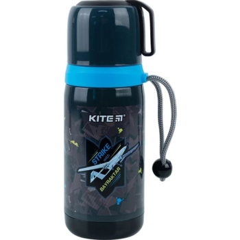 Термос Kite Bayraktar 350 мл темно-синій (K23-301) - Pampik
