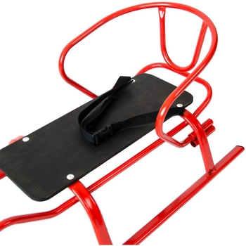 Санки Vitan Спорт Ф1 со спинкой и влагостойкой планкой красные (2030103) - Pampik - 2