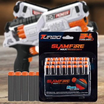 Набор патронов Turbo Slamfire Maх мягких 24 шт. (ВТ348) - Pampik - 3