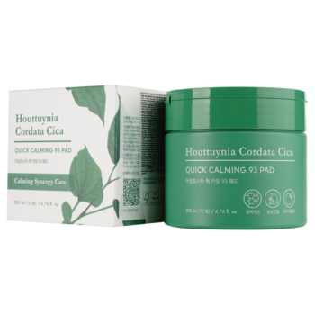 Пады успокаивающие Tony Moly Houttuynia Cordata Cica Quick Calming с экстрактами хаутюнии и центеллы, 70 шт. - Pampik