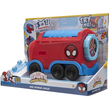 Машинка Spidey Deluxe Feature Vehicle Web Spinning Hauler Павутинний тягач (SNF0081) - Pampik - 3