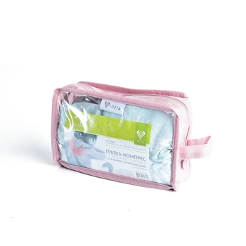 Грілка-компрес з коміром Ideia Корона, із зерном пшениці, 46x44x24 см, м'ятний (8-30289) - Pampik - 4