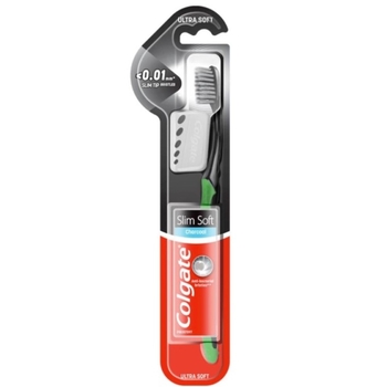 Зубная щетка Colgate Slim Soft Charcoal зеленая 1 шт. - Pampik