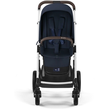 Прогулянковий візочок Cybex Talos S Lux SLV Ocean Blue, з бампером, темно-синій (522002593) - Pampik - 3