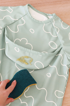 Нагрудник-фартух Beaba з рукавами, зелений (913577) - Pampik - 9