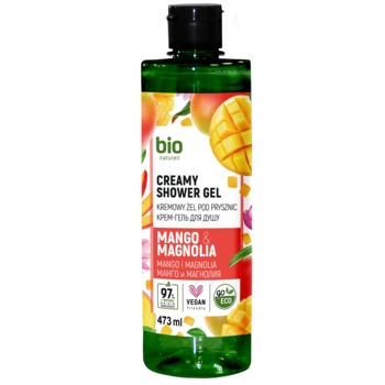 Крем-гель для душа Bio Naturell Mango&Magnolia Creamy shower gel, 473 мл - Pampik