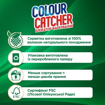 Салфетки для стирки K2r Colour Catcher, цветопоглощение, 20 шт. - Pampik - 4