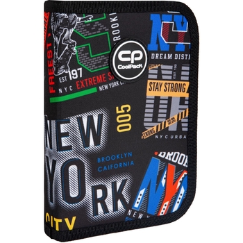 Пенал на молнии СoolPack Clipper Big City, с органайзером для ручек, 20х14х3 см (F076673) - Pampik