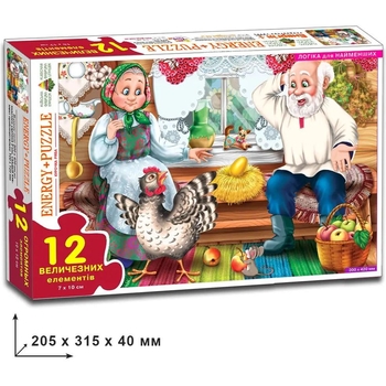 Игра-пазл Київська фабрика іграшок Курочка Ряба 12 элементов - Pampik - 2