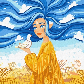 Набор для росписи по номерам Ідейка Независимая красавица, 40х40 см (KHO2563) - Pampik