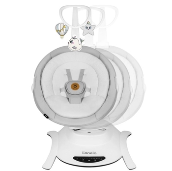 Кресло-гойдалка Lionelo Bella Grey Concrete, сірий - Pampik - 10