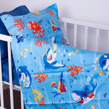 Простирадло MirSon Kids Time Сатін, 22-1314, Cerulean - Pampik - 7