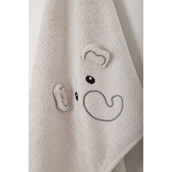 Рушник дитячий Irya Jumbo a.gri, 75х50 см, світло-сірий (svt-2000022318105) - Pampik - 2