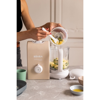 Пароварка-блендер Beaba Babycook Express, бежева (916302) - Pampik - 16