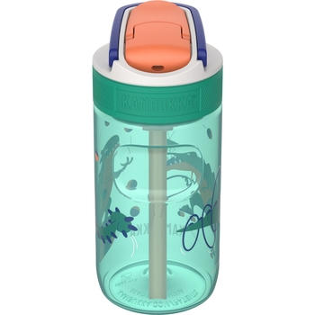 Пляшка для води дитяча Kambukka Lagoon Kids Juggling Dino, 400 мл, світло-зелена (11-04047) - Pampik - 2