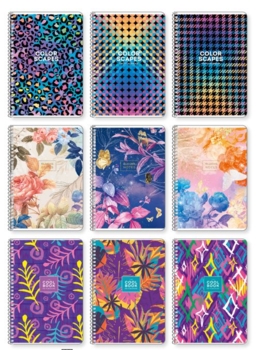 Тетрадь для записей Student Принт 3D, А5, в клеточку, спираль, 80 листов (A5-SC-080-6090K) - Pampik