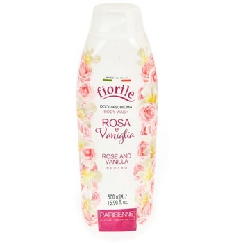 Гель для душу Fiorile Vanilla & Rose, ваніль та троянда, 500 мл - Pampik