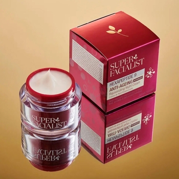 Крем для обличчя нічний Super Facialist Hexapeptide 9 Anti Ageing 50 мл - Pampik - 4
