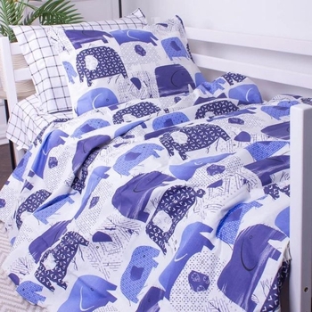 Простирадло MirSon Kids Time Бязь, 17-0133, Elephant - Pampik - 6