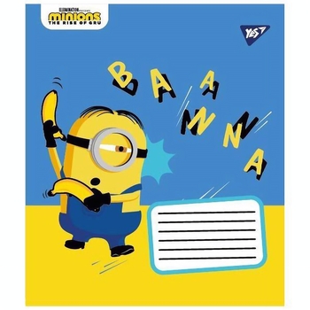 Набір зошитів Yes Minions2, в лінію, 12 аркушів, 25 шт. (766204) - Pampik
