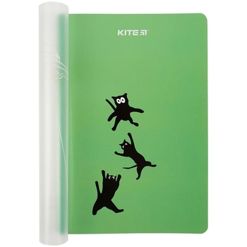 Блокнот для записів Kite Cruel world A5+ в клітинку 40 аркушів зелений (K23-460-2) - Pampik - 2