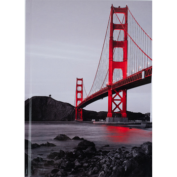 Книга записна Axent R&B Bridge A5 в клітинку 96 аркушів (8457-3-A) - Pampik